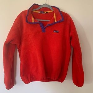 Vintage 90s Red Patagonia Pullover Fleece